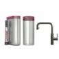 Preview: Quooker Flex Square | Reservoirs COMBI+ | CUBE | Gunmetal | sofort-Kochend-Wasserhahn